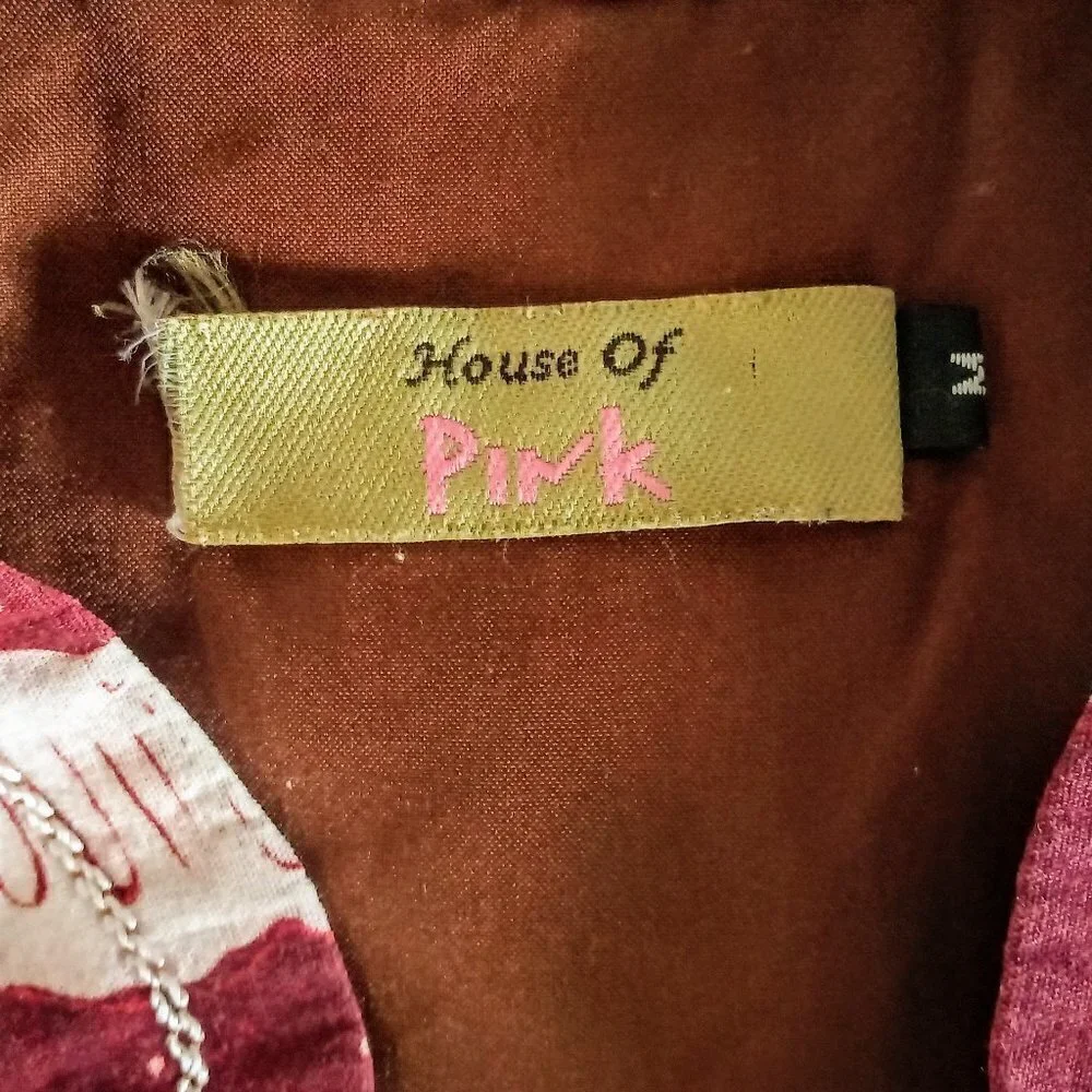 House of Pink Abstract Print Cotton Jacket